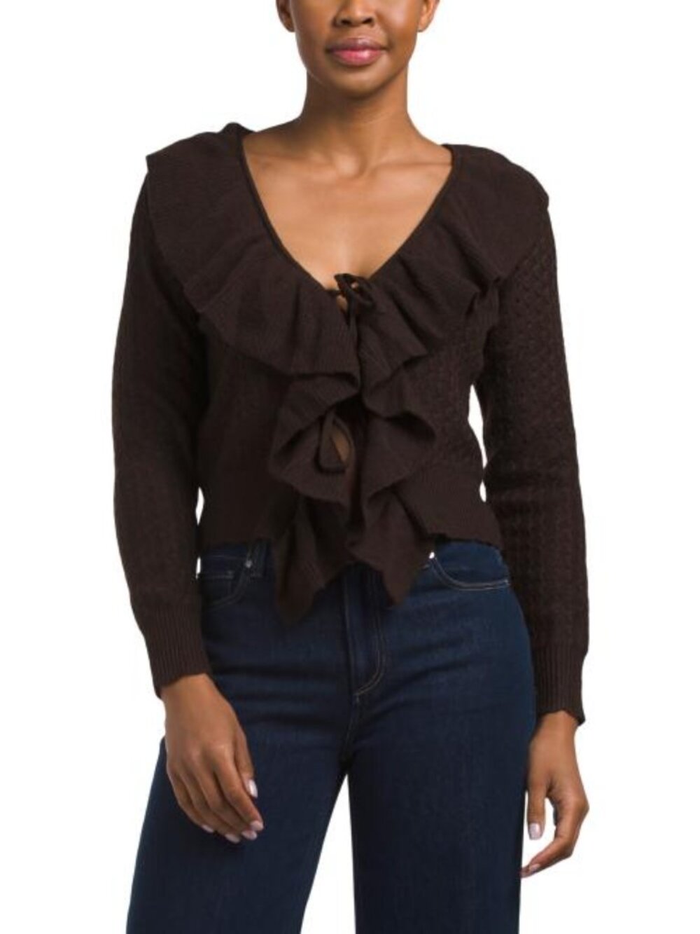 CUPCAKES & CASHMERE Ruffle Sweater